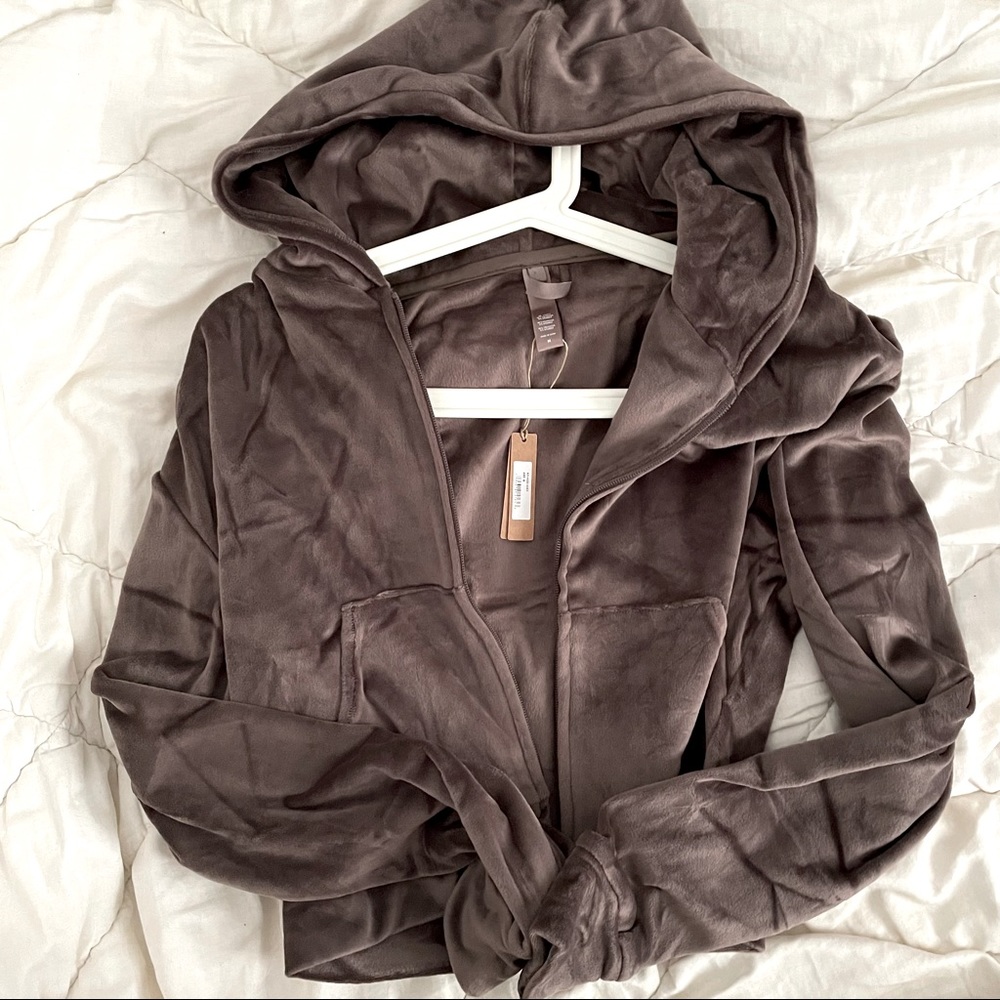 Skims velour track suit set - amethyst